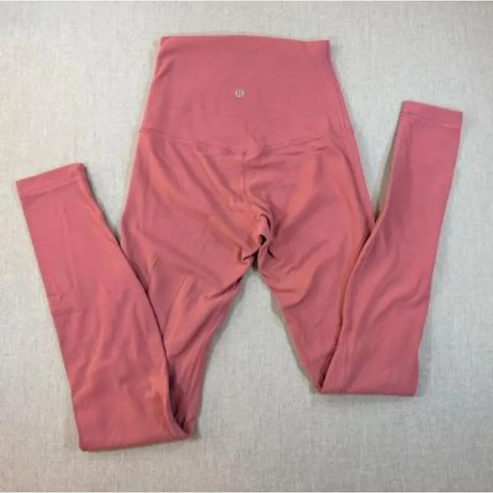Lululemon Align High-Rise Crop Leggings Women's Size 2 Pink Yoga Workout